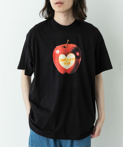 URBAN RESEARCH Sonny Label（アーバンリサーチサニーレーベル）の「CARHARTT　SHORT-SLEEVE SPOILED T-SHIRTS（Tシャツ/カットソー・メンズ・WHITE/BLACK・S/M）」の2枚目の写真