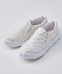 nissen | 晴雨兼用　軽量スリッポンスニーカー（低反発中敷）（防水仕様）(スニーカー)