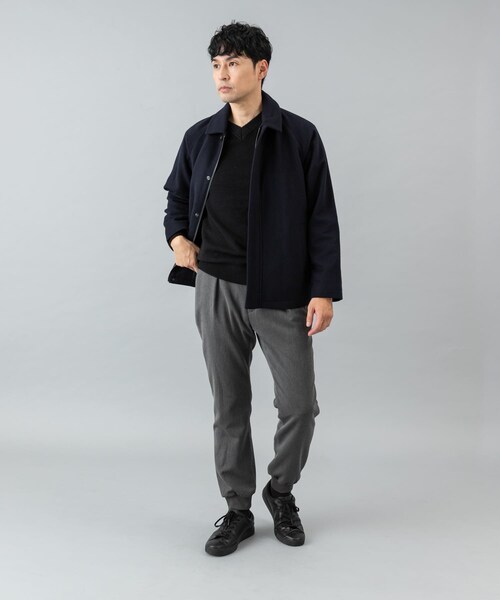 URBAN RESEARCH ROSSO（アーバンリサーチロッソ）の「スーパー100 ショートブルゾン（ブルゾン・メンズ・NAVY/BLACK・M/L）」の18枚目の写真