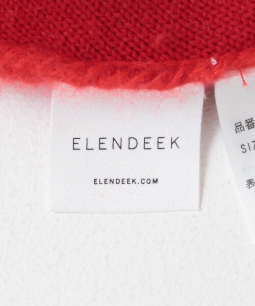 URBAN RESEARCH ROSSO（アーバンリサーチロッソ）の「ELENDEEK　CN RACCOON MIX WCD（カーディガン/ボレロ・レディース・IVY/LGRY/RED/MINT/BEG・1/2）」の14枚目の写真