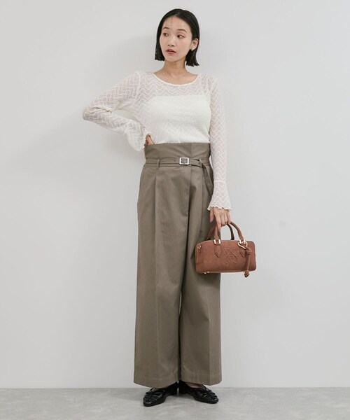 VIS（ビス）の「【洗える】2WAYラップデザインパンツ（その他パンツ・レディース・ブラック/カーキ系・M/S）」の18枚目の写真