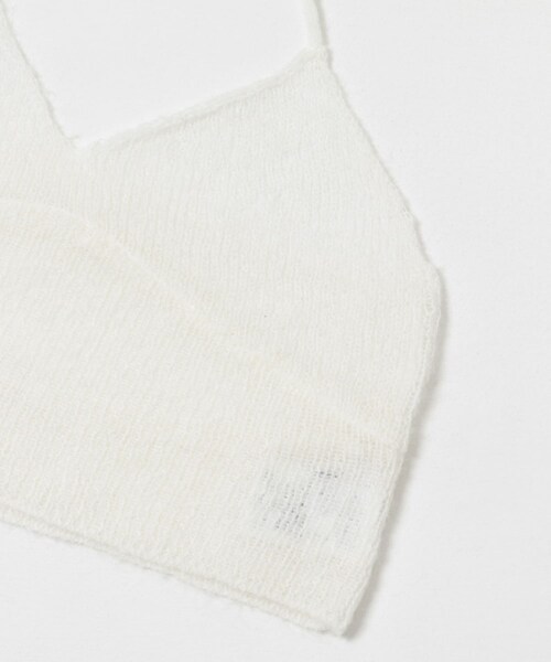 URBAN RESEARCH（アーバンリサーチ）の「ヘアリーニットビスチェ（キャミソール・レディース・CHARCOAL/OFF・FREE）」の12枚目の写真