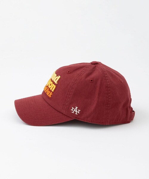 ADAM ET ROPE'(アダムエロペ)の「【AMERICAN NEEDLE】SOUVENIR CAP(キャップ・レディース・キナリ/ダークグリーン/ワイン・F)」の5枚目の写真