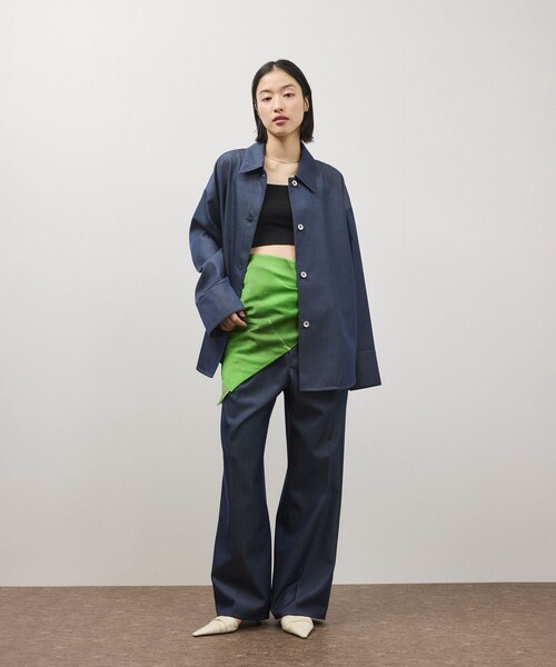 ADAM ET ROPE'（アダムエロペ）の「【OUR WACOAL×ADAM ET ROPE'】コットン混カップインチューブトップキャミソール（キャミソール・レディース・ブラック/ホワイト/オリーブ・L/M/S）」の12枚目の写真