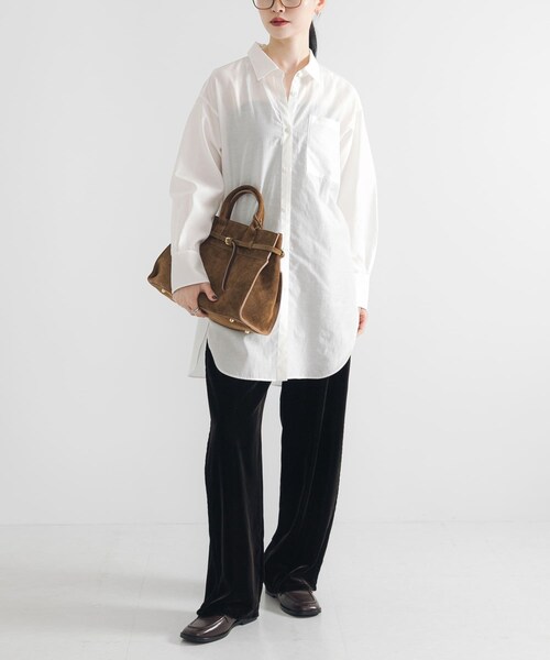 URBAN RESEARCH(アーバンリサーチ)の「サイドラインベロアイージーパンツ(その他パンツ・レディース・BROWN/BLACK・36/38)」の22枚目の写真
