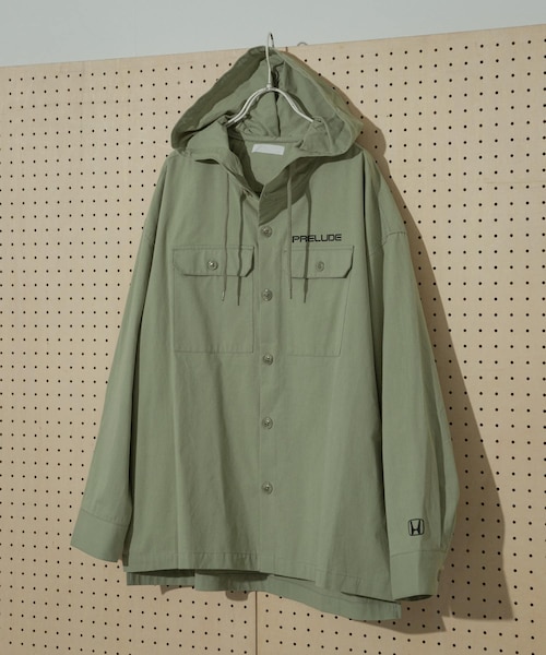 SENSE OF PLACE by URBAN RESEARCH（センスオブプレイスバイアーバンリサーチ）の「HONDA Hoodie Long-Sleeve Shirts（シャツ/ブラウス・メンズ・GREEN/MINT・M/L）」の2枚目の写真