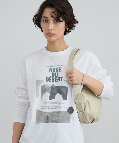 ADAM ET ROPE'（アダムエロペ）の「【NOTHING WRITTEN（ナッシングリトゥン）】HT NYLON SHOULDER BAG（ショルダーバッグ・レディース・ブラック/ホワイト系・F）」の12枚目の写真