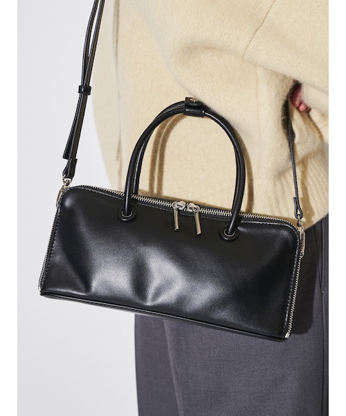 ELENDEEK（エレンディーク）の「TIP BOSTON BAG（ボストンバッグ・レディース・ブラック/ブラウン/ベージュ・F）」の5枚目の写真