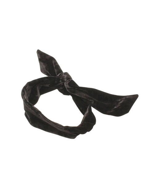 RESEXXY（リゼクシー）の「ベロアヘアバンド（ヘアバンド・レディース・ブラック/ワイン・F）」の3枚目の写真