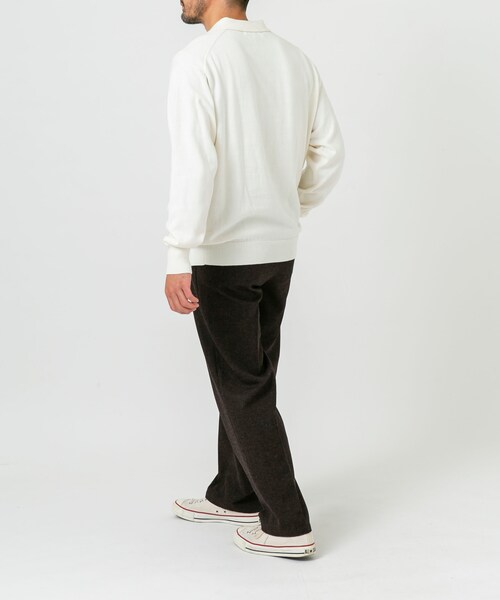 URBAN RESEARCH ROSSO（アーバンリサーチロッソ）の「コットンカシミヤニットポロシャツ（ニット/セーター・メンズ・GRAY/BLACK/IVORY/GREIGE・M/L）」の16枚目の写真