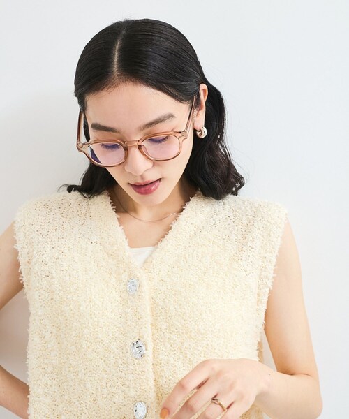 VIS（ビス）の「クリアフレームファッショングラス（サングラス・レディース・ブラック/グレー/ブラウン系/その他・F）」の11枚目の写真