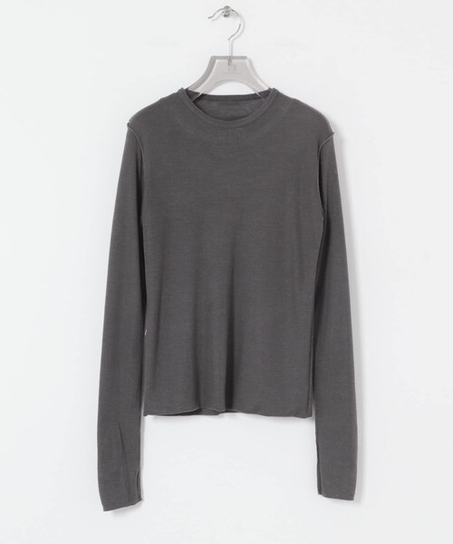 URBAN RESEARCH(アーバンリサーチ)の「ATON CIRCULER RIB CREW LAYERED(ニット/セーター・レディース・PINK/CHA GRAY・2)」の5枚目の写真