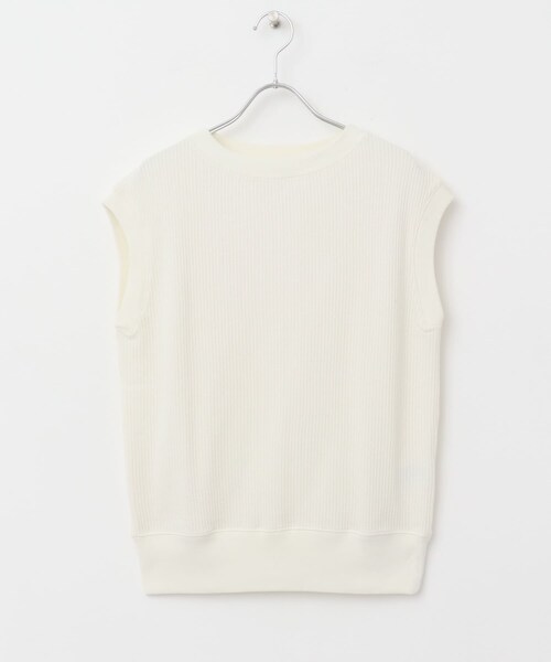 URBAN RESEARCH DOORS（アーバンリサーチドアーズ）の「FORK&SPOON　変形ワッフルノースリーブプルオーバー（Tシャツ/カットソー・レディース・IVORY/GRAY/OFFxNVY/CAMxIVO・1）」の14枚目の写真