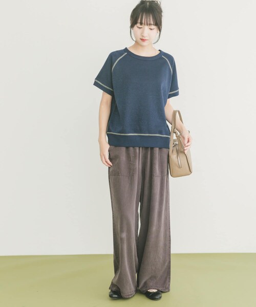 ITEMS URBANRESEARCH(アイテムズ アーバンリサーチ)の「ラメハンソデスウェットプルオーバー(スウェット・レディース・GRY/NVY/CHERRY・FREE)」の13枚目の写真