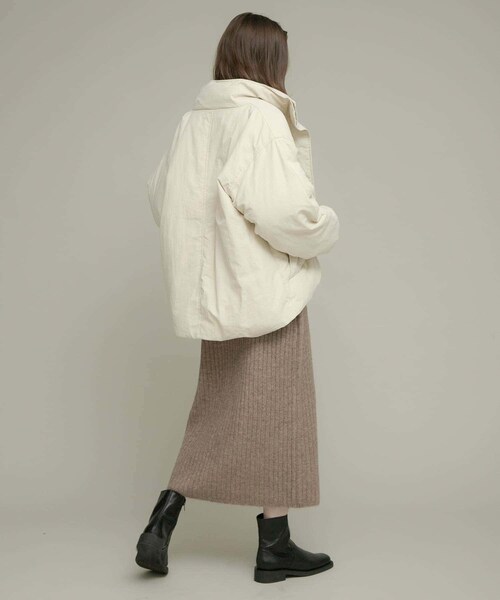 URBAN RESEARCH Sonny Label（アーバンリサーチサニーレーベル）の「撥水スタンドダウンジャケット（その他アウター・レディース・ブラック/エクリュ/ライトカーキ・FREE）」の11枚目の写真