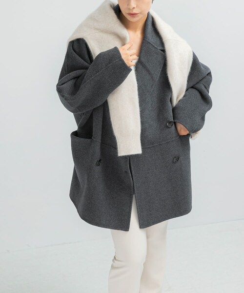 URBAN RESEARCH ROSSO(アーバンリサーチロッソ)の「『一部別注カラー』YENN DOUBLE FACE PEA COAT(その他アウター・レディース・別注DNAVY/BROWN/CHARCOAL・FREE)」の5枚目の写真