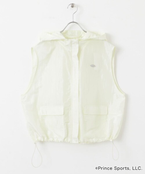 SENSE OF PLACE by URBAN RESEARCH（センスオブプレイスバイアーバンリサーチ）の「『別注』prince　ナイロンフードベスト（テーラードジャケット・レディース・IVORY/NAVY/CHARCOAL・one）」の11枚目の写真