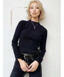 GYDA | ボトルネックリブニット トップス(ニット/セーター)