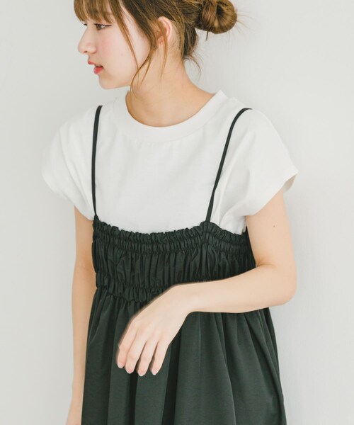 ITEMS URBANRESEARCH(アイテムズ アーバンリサーチ)の「クルーネックノースリTシャツ(Tシャツ/カットソー・レディース・L.GREGE/WHT/CHA/P.BLU・FREE)」の11枚目の写真