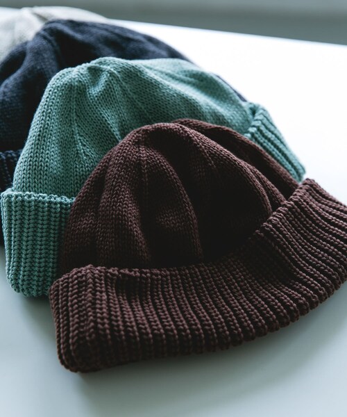 URBAN RESEARCH DOORS（アーバンリサーチドアーズ）の「BIG KNIT CAP（ニットキャップ/ビーニー・メンズ・CHARCOAL/BROWN/BEIGE/SAGE GREEN・-）」の2枚目の写真