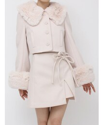 EATME | フェイクファーカラージャケット(その他アウター)