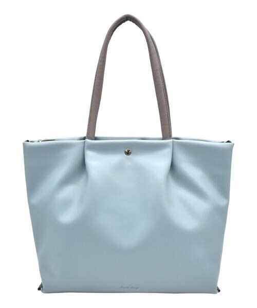 nissen（ニッセン）の「Legato Largo（レガートラルゴ）肩楽ＰＵ ＰＣ収納トートバック（トートバッグ・メンズ・ブラック/ブルー/グレーベージュ/アイボリー/シルバー・Y）」の4枚目の写真