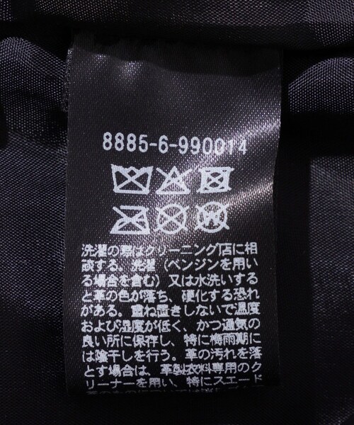 ADAM ET ROPE'(アダムエロペ)の「【LOEFF/ロエフ】LFU LAMB LT FLHT JK(ライダースジャケット・メンズ・ブラック・0/1/2)」の15枚目の写真