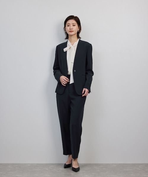 ROPE'（ロペ）の「トリアセダブルクロス テーパードパンツ/イージーケア・25AW（その他パンツ・レディース・ネイビー・36/38/40）」の13枚目の写真