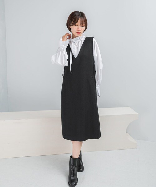 URBAN RESEARCH ROSSO（アーバンリサーチロッソ）の「フリルカラーブラウス（シャツ/ブラウス・レディース・WHITE/BABY PINK/D/BROWN・Free）」の6枚目の写真