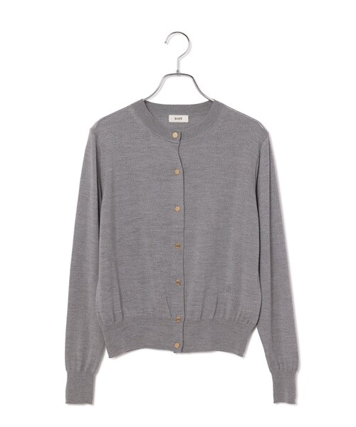 ROPE'(ロペ)の「SUPER160’sメリノウールカーディガン【ロロ・ピアーナ社製ウール使用】/アンサンブル対応(カーディガン/ボレロ・レディース・グレー/オフホワイト/ダークブラウン/ネイビー/ブルー/ピンク・F)」の5枚目の写真