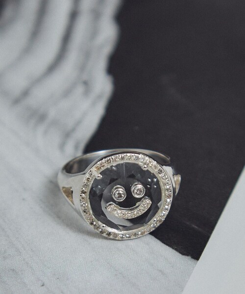 ADAM ET ROPE'(アダムエロペ)の「【J'aDoRe・店舗限定】【MALUS /マリュス】Crystal smile ring(リング・レディース・シルバー・10/11/12)」の8枚目の写真