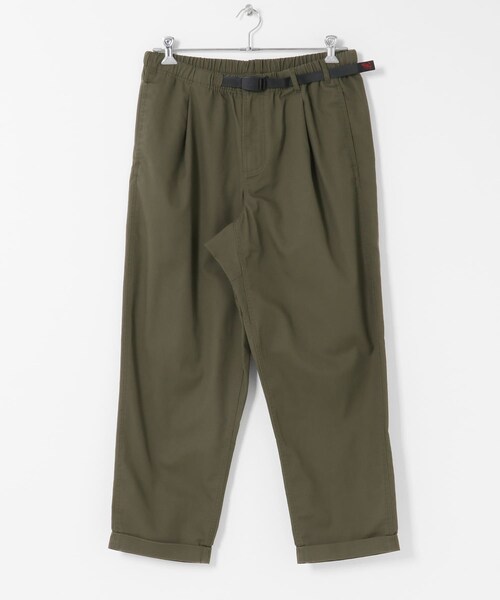 EKAL（エカル）の「GRAMICCI　T/C TWILL TUCK TAPERED PANTS（その他パンツ・メンズ・PINE/BLACK/CHARCOAL・S/M/L/XL）」の5枚目の写真