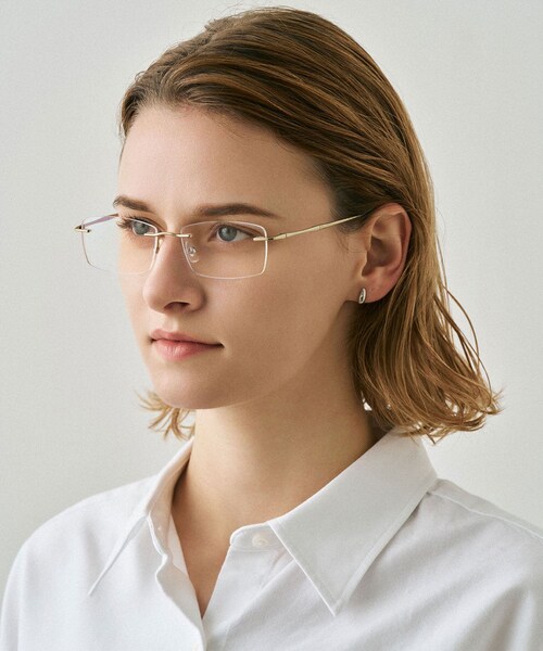 SENSE OF PLACE by URBAN RESEARCH（センスオブプレイスバイアーバンリサーチ）の「NUEF　nuef0142（メガネ・レディース・GOLD/SILVER・One）」の14枚目の写真