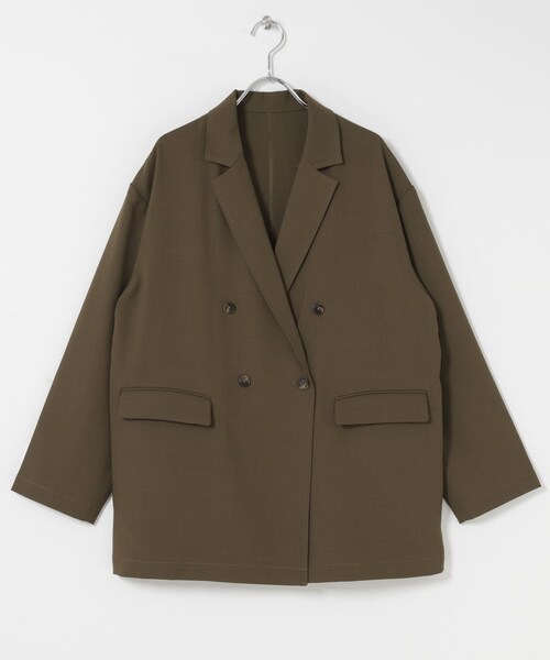 ITEMS URBANRESEARCH（アイテムズ アーバンリサーチ）の「リネンライクジャケット（テーラードジャケット・レディース・BRN/L.BEG/BLK・Free）」の15枚目の写真