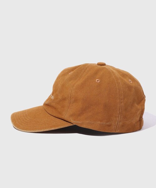 ADAM ET ROPE'(アダムエロペ)の「【KIJIMA TAKAYUKI/キジマ タカユキ】DUCK SULFER DYED 6PANEL CAP(キャップ・メンズ・ブラック/ブラウン・F)」の4枚目の写真