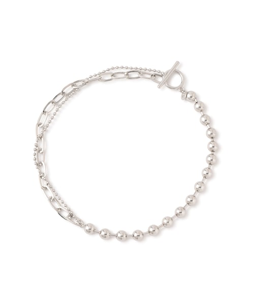 VIS（ビス）の「アソートミックスチェーンネックレス（ネックレス・レディース・ゴールド/シルバー・F）」の2枚目の写真