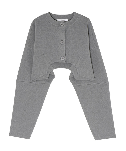 UN3D.（アンスリード）の「IRREGULAR HEM SHORT KT CD（カーディガン