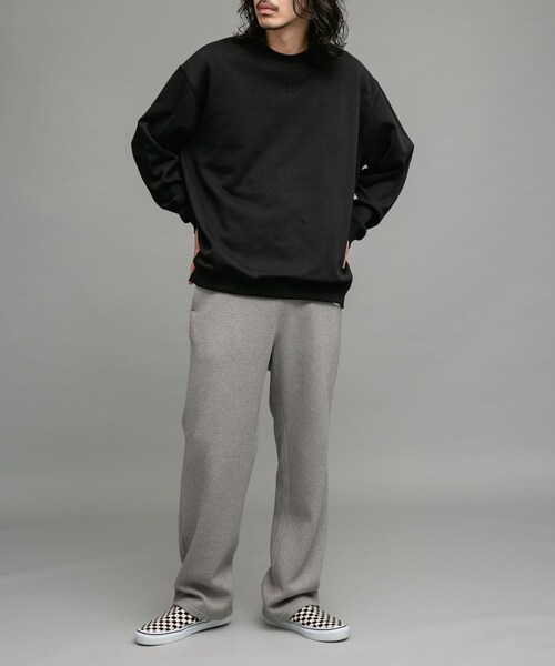 URBAN RESEARCH Sonny Label（アーバンリサーチサニーレーベル）の「ヘビーウェイトコットンベーシックスウェット（スウェット・メンズ・ライトグレー/ブラック/杢グレー/ネイビー/チャコール・M/L/XL）」の11枚目の写真