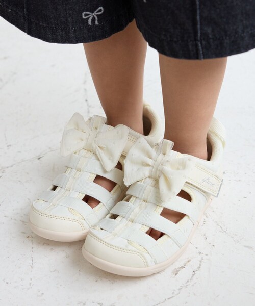 ROPE' PICNIC（ロペピクニック）の「【IFME/イフミー】レースリボンウォーターシューズ（サンダル・キッズ・キナリ/ピンク・18/19/20/21）」の15枚目の写真