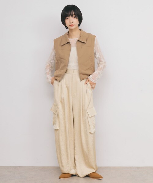 KBF（ケイビーエフ）の「コンパクトバルーンベスト（ベスト・レディース・BLACK/CAMEL・one）」の18枚目の写真