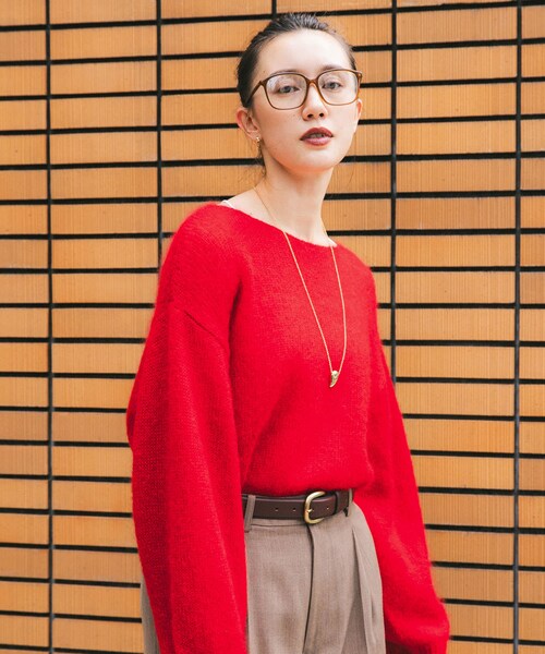 URBAN RESEARCH（アーバンリサーチ）の「『別注』KANEKO OPTICAL×URBAN RESEARCH　スクエアクリアUVレンズ（メガネ・レディース・クリアオリーブ/クリアブラウン・-）」の7枚目の写真
