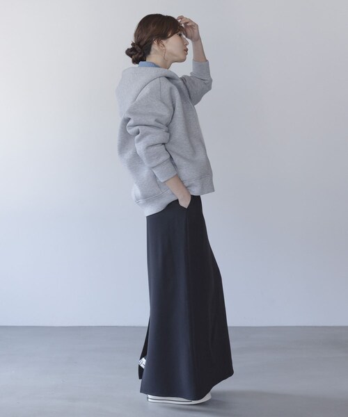 URBAN RESEARCH Sonny Label（アーバンリサーチサニーレーベル）の「ダンボールZIPコクーンフーディー（パーカー・レディース・L.グレー/チャコール/ネイビー・Free）」の12枚目の写真