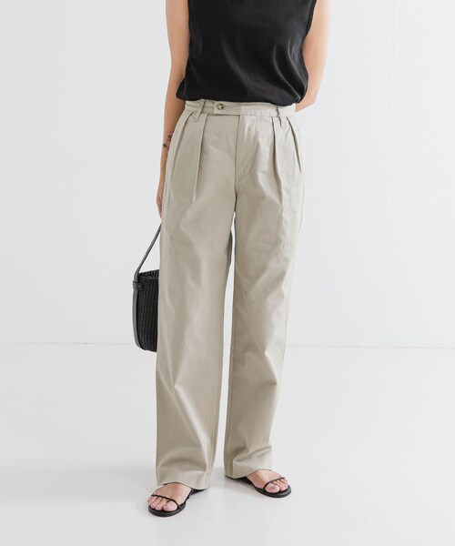 URBAN RESEARCH（アーバンリサーチ）の「J.B.ATTIRE　Paris trouser（チノパンツ・レディース・Beige・1/2）」の2枚目の写真