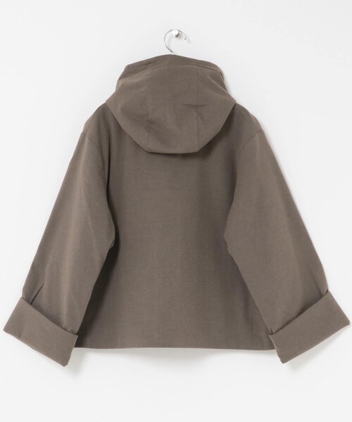 URBAN RESEARCH DOORS（アーバンリサーチドアーズ）の「DANTON　HOODED JACKET（テーラードジャケット・レディース・GREIGE/BLACK・34）」の9枚目の写真