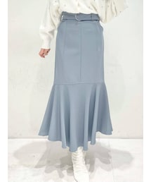 MERCURYDUO | ベルト付ストレッチマーメイドイレヘムスカート(スカート)