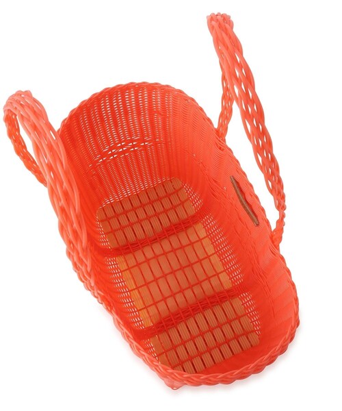 ADAM ET ROPE'（アダムエロペ）の「【J'aDoRe・一部店舗限定】【PALOROSA（パロロサ）】BASKET BASIC SMALL（トートバッグ・レディース・ダークブラウン/ピンク・F）」の15枚目の写真