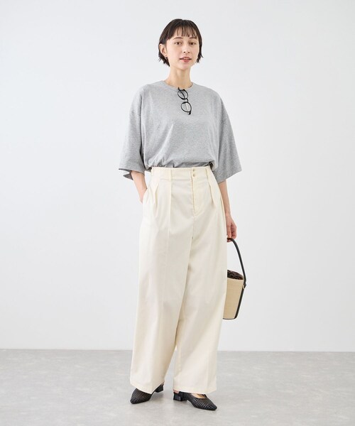 ROPE' PICNIC（ロペピクニック）の「【一部店舗限定】【Hanes × DODO JEAN】ビッグTシャツby THE DODO JEAN（Tシャツ/カットソー・レディース・ブラック/チャコール/ホワイト・F）」の12枚目の写真