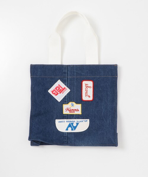 THE GOODLAND MARKET（ザグッドランドマーケット）の「77circa　make antique patch denim bag（トートバッグ・レディース・blue/black・One）」の13枚目の写真
