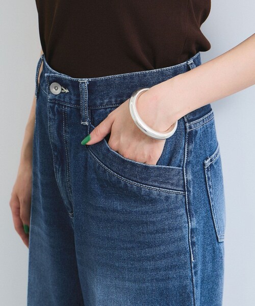 VIS（ビス）の「フリンジフレアデニム（デニムパンツ・レディース・ブルー系/サックス・M/S）」の22枚目の写真