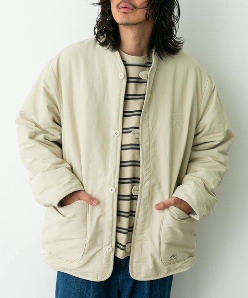 URBAN RESEARCH Sonny Label（アーバンリサーチサニーレーベル）の「『別注』ARMY TWILL×Sonny Label　Reversible Jacket（テーラードジャケット・メンズ・IVORY/KHAKI/BLACK/NAVY・S/M/L）」の20枚目の写真
